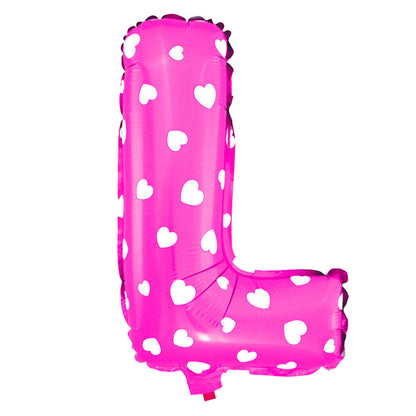 Foil Letter Balloon (1FT) Pink Heart