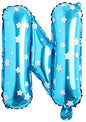Foil Letter Balloon (1FT) Blue Star & Plain