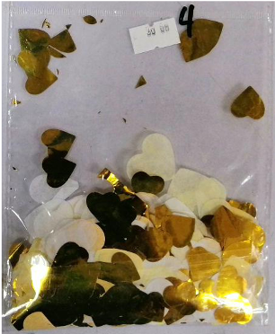 Confetti Gold Heart