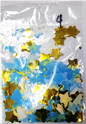 Confetti Gold Blue Star