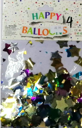 Confetti Metallic Assorted Star