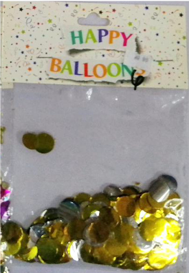 Confetti Gold & Silver Round