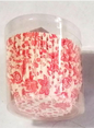 Cupcake Liner Pink with White