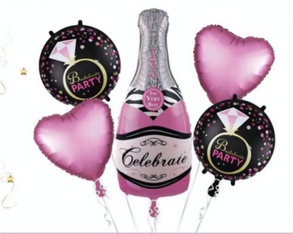 Foil Balloon Champagne Bottle