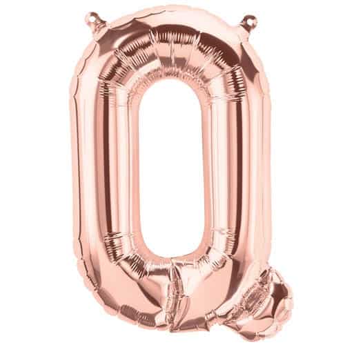 Foil Letter Balloon (1FT) Rose Gold