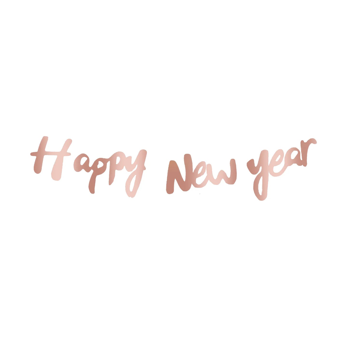 Banner Happy New Year Cursive