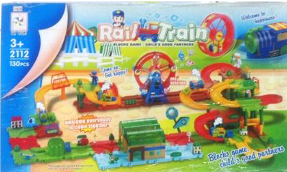 Toy Train Rail Block Game