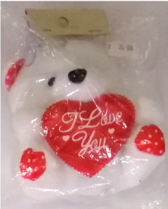 Stuffed Toy Keychain Bear I Love You