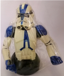 Figure Star Wars Storm Trooper Blue Half Body