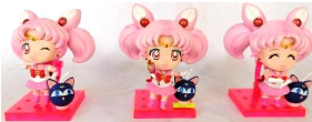 Figure of 3 Sailor Chibi Moon