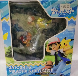 Figure Pokémon Set Satoshi, Pikachu and Hitokage
