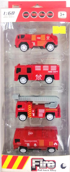 Toy Car Die Cast Fire Series (4in1)