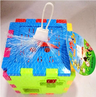 Puzzle Happy Time Blocks Shape