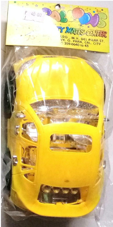 Toy Car Plain Yellow