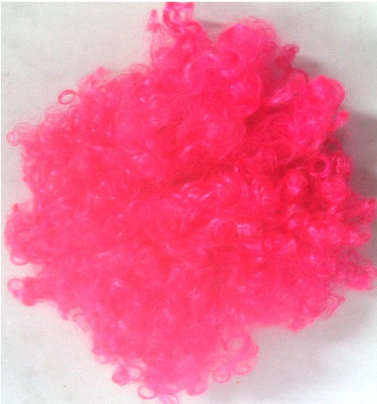 Wig Curly Pink