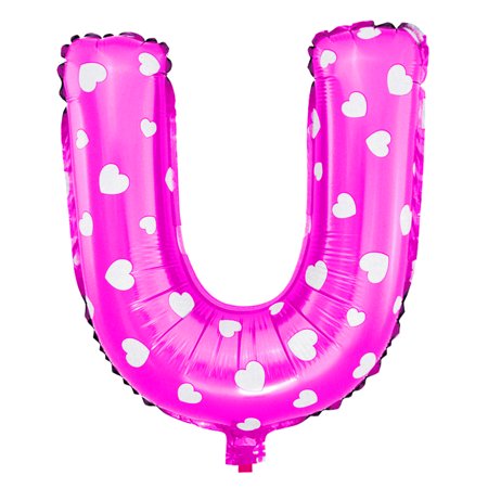 Foil Letter Balloon (1FT) Pink Heart