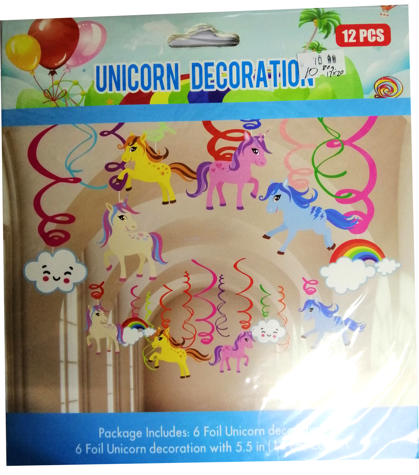 Banner Unicorn Party Decor