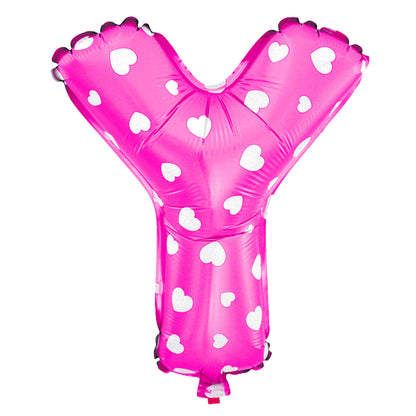 Foil Letter Balloon (1FT) Pink Heart