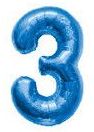 Foil Number Balloon (2FT) Blue