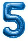 Foil Number Balloon (2FT) Blue