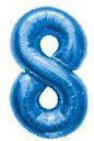 Foil Number Balloon (2FT) Blue