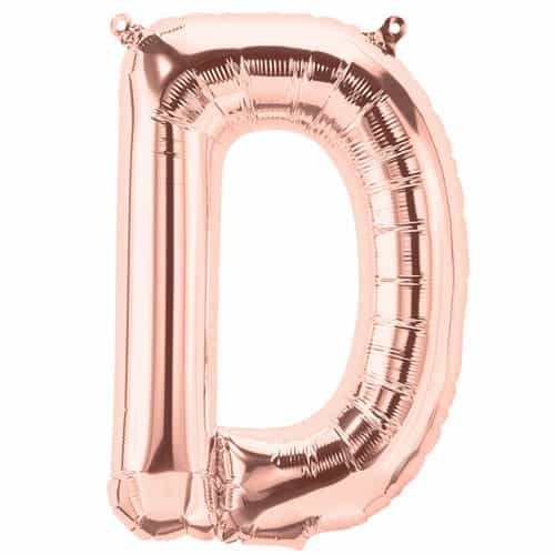 Foil Letter Balloon (1FT) Rose Gold