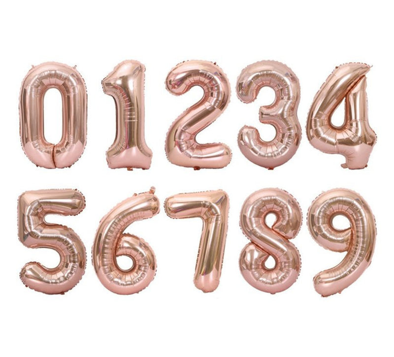 Foil Number Balloon (2FT) Rose Gold