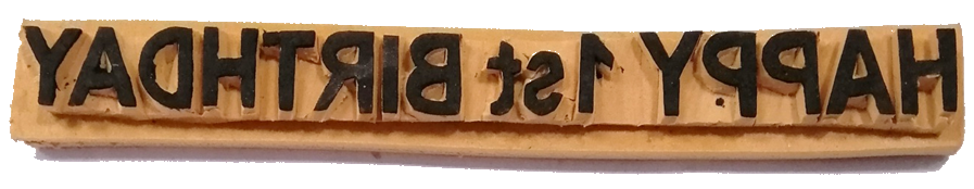 Rubber Stamp Headings Birthday