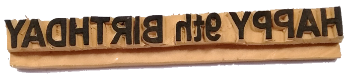 Rubber Stamp Headings Birthday