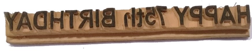 Rubber Stamp Headings Birthday