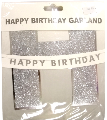 Garland Cutout Happy Birthday Letter