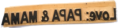 Rubber Stamp Headings Love & From