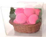 Souvenir Fruit Basket Towel Pink