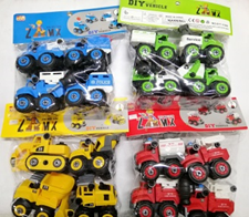 Toy Trucks Zhi Mei Xin DIY Vehicle (4in1) Assorted