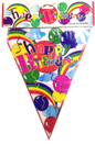 Imported Banner - Banderitas Flaglets Balloon Design Happy Birthday