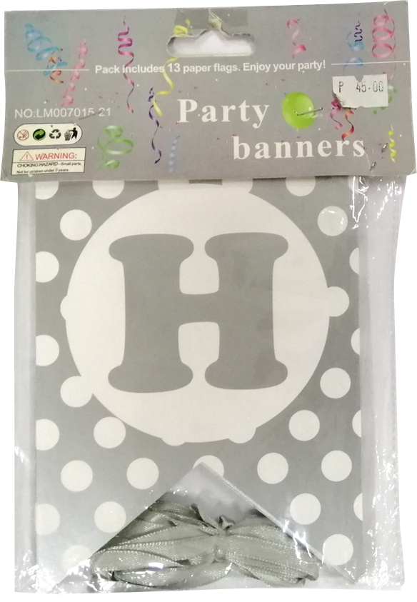 Banner Happy Birthday Polka Dots