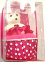 Souvenir Towel Bear Fuchsia Pink