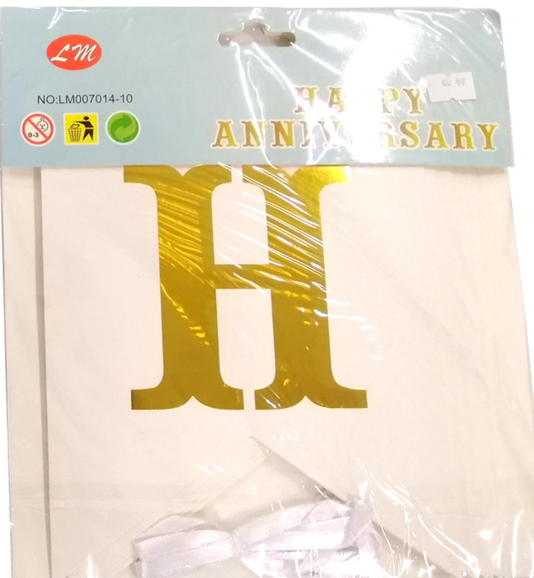 Banner Happy Anniversary Letter