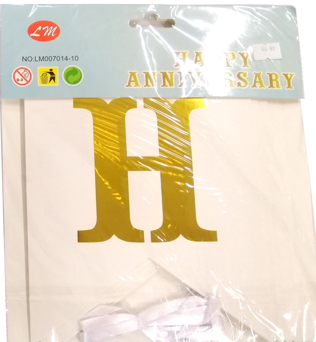 Banner Happy Anniversary Letter