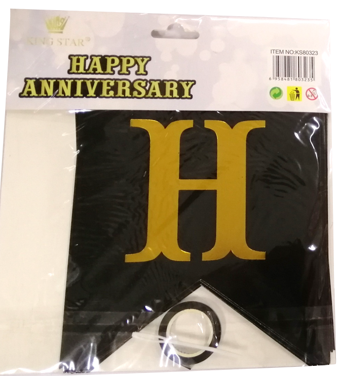 Banner Happy Anniversary Letter