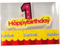 Candle Happy Birthday Number 1