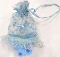 Souvenir Crib with Net Blue