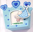 Pencil Holder Crown Blue