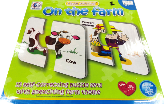 Educational Flash Cards On The Farm