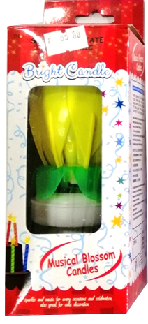 Candle Bright Musical Blossom