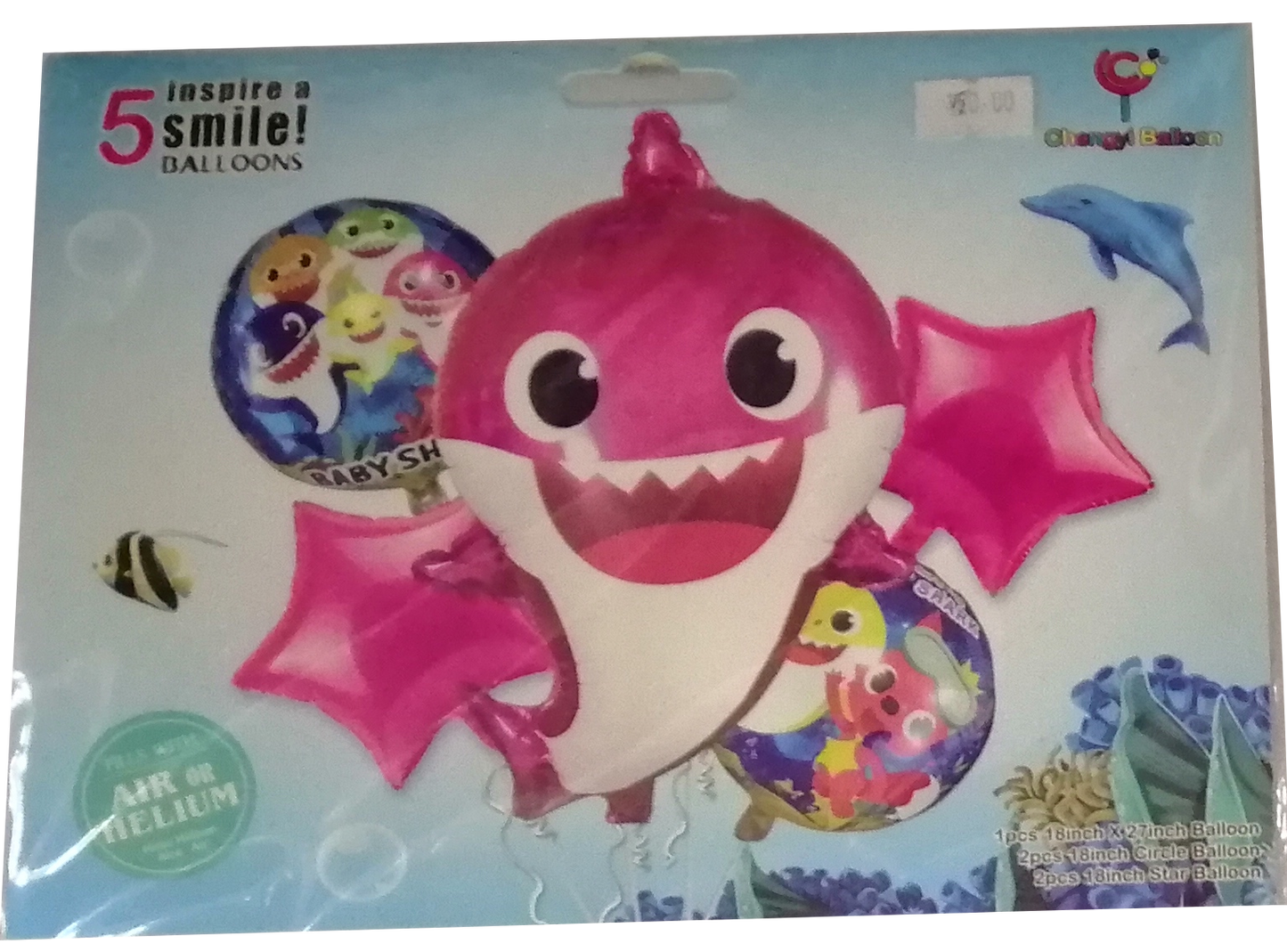 Foil Balloon Baby Shark