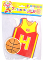 Banner Cutout Basketball Happy Birthday