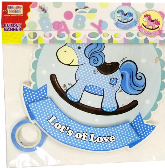 Banner Cutout Rocking Horse