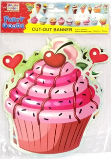 Banner Cutout Cupcake