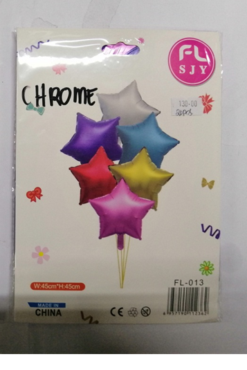 Foil Balloons (6 in 1) Assorted Colors